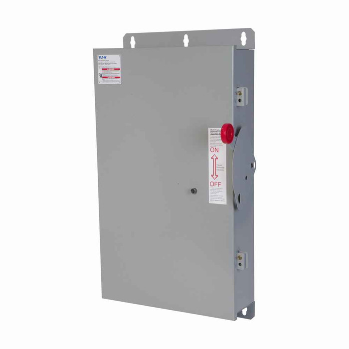 Eaton STS364UP3 shunt trip safety switch, 200 A, Three-pole, 600 Vac, 250 Vdc, 120 V, NEMA 4, Painted steel, Non-Fusible, 600 V