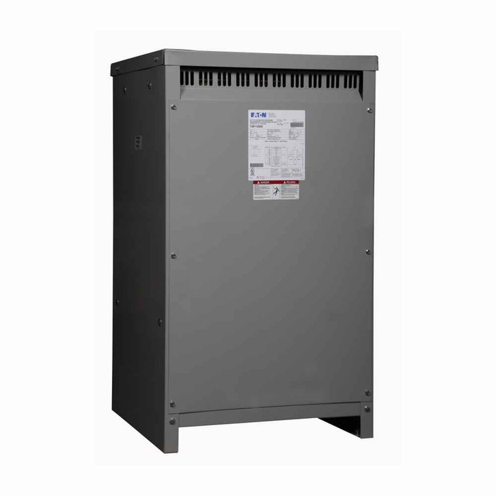 Eaton T20P11F07 General-Purpose Transformer, Ventilated, Dry Type Distribution, DS-3, Single-phase, PV: 240 X 480V, Taps: 1 at +5% FCAN, 2 at -5% FCBN X 2 at +2.5% FCAN, 4 at -2.5% FCBN, SV: 120/240V, 115°C, 7.5 kVA, Al windings, Frame: 815, uses WS1