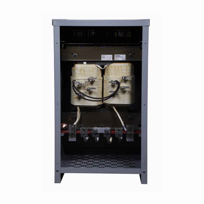 Eaton T20P11S07CU General-Purpose Transformer, Ventilated, Dry Type Distribution, DS-3, Single-phase, PV: 240 X 480V, Taps: 1 at +5% FCAN, 2 at -5% FCBN X 2 at +2.5% FCAN, 4 at -2.5% FCBN, SV: 120/240V, 150°C, 7.5 kVA, Cu windings , Frame: 815, uses