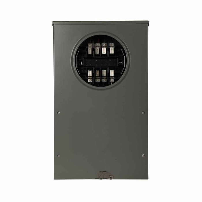 Eaton USTH131A123CH meter socket, Instrument rated socket, 20A, Under, Solid top, 13-jaw, 3-ph, Factory wired test switch, 4-wire, 600 Vac