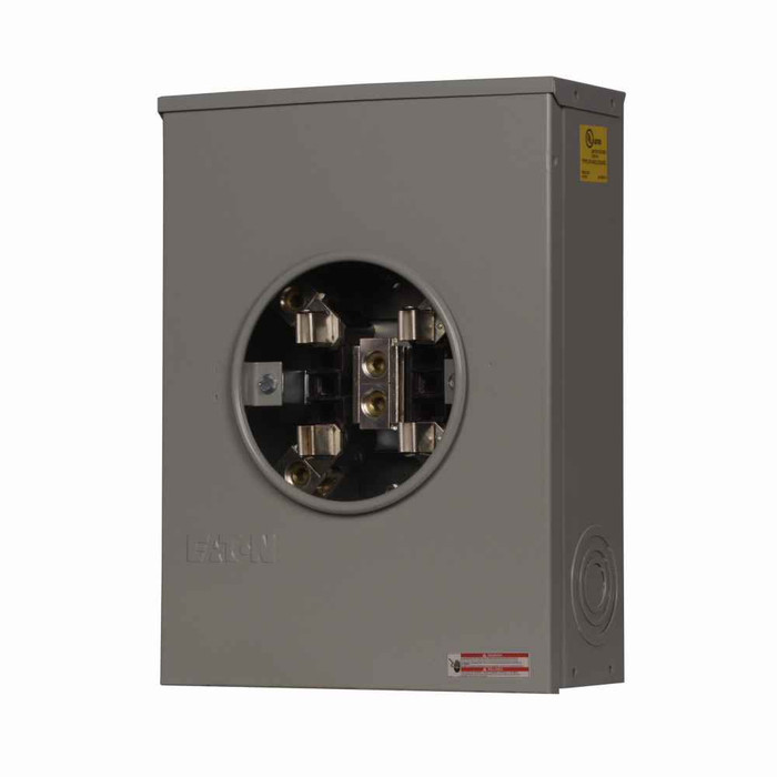 Eaton UNRRS213AEUSE meter socket, Solid top, 200A, Underground, Solid top, #6-350 kcmil, Four-jaw, Single-phase, #6-350 kcmil, Sockets:1, Three-wire, Ring, 600V