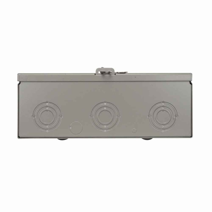 Eaton USTS62CCH meter socket, Instrument rated socket, 20A, Over/under, 2 piece cover, Six-jaw, Factory wired test switch, 600 Vac