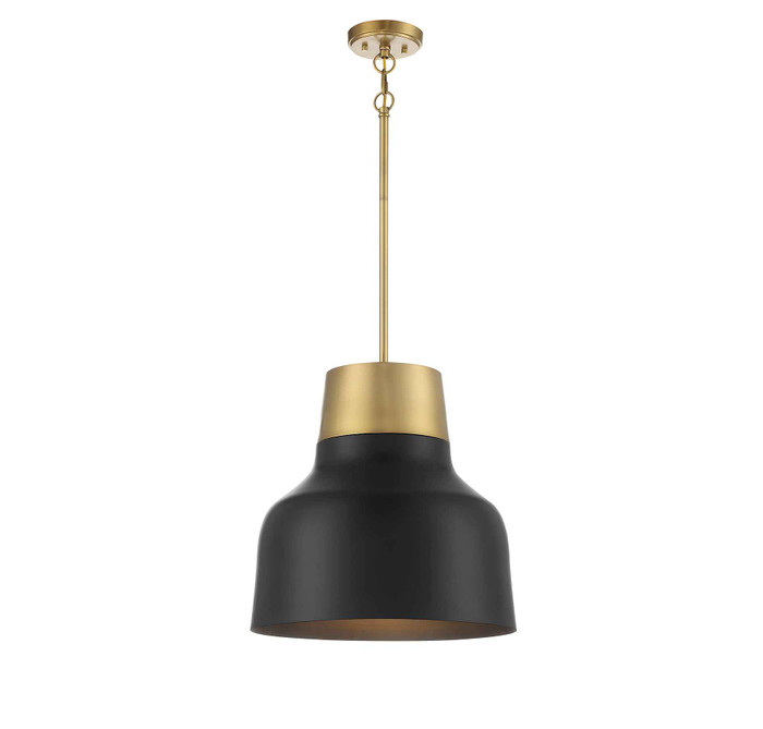 Savoy House Savoy House Meridian 70115MBKNB 1-Light Pendant SVH-M70115MBKNB