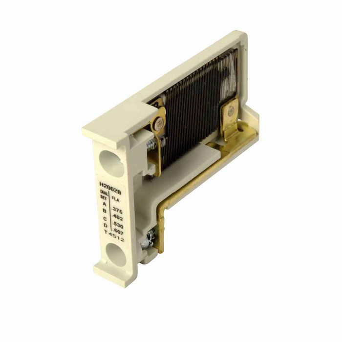 Eaton H2002B-3 Freedom NEMA heater coil, Freedom/Definite Purpose Heater Pack, Standard Trip, Class 20 , NEMA, IEC , full load range 0.375A 0.452A 0.53A 0.607A Dial positions A B C D respectively, overload relay 32 or 75A