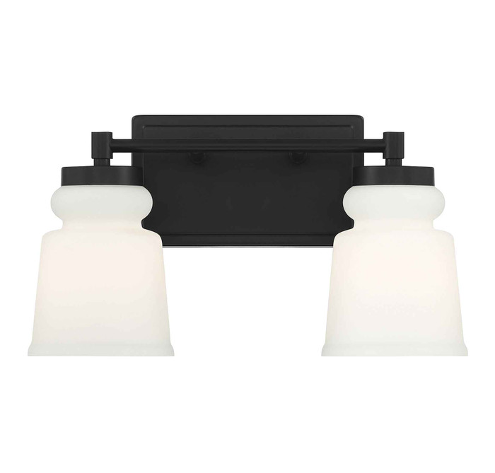 Savoy House Savoy House Meridian 80057MBK 2-Light Bathroom Vanity Light SVH-M80057MBK