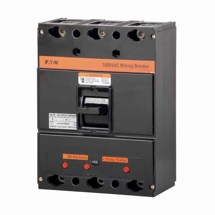 Eaton HLA36000TM Classic molded case circuit breaker trip unit, L-frame, HLA, Trip unit, Interchangeable magnetic only trip type, 3000-6000A trip rating, Three-pole, 600A, 600 Vac, 65 kAIC at 240 Vac, 35 kAIC at 600 Vac