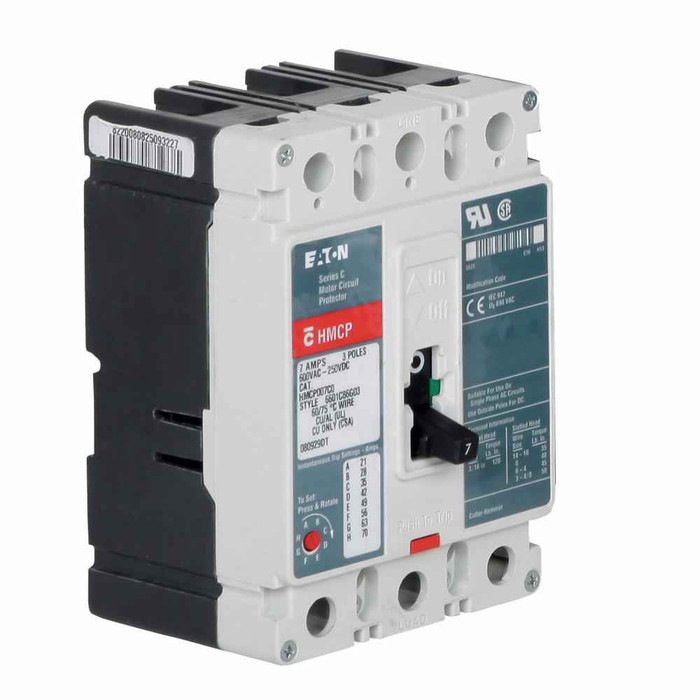 Eaton HMCP007COCA12 molded case circuit breaker accessory motor circuit protector