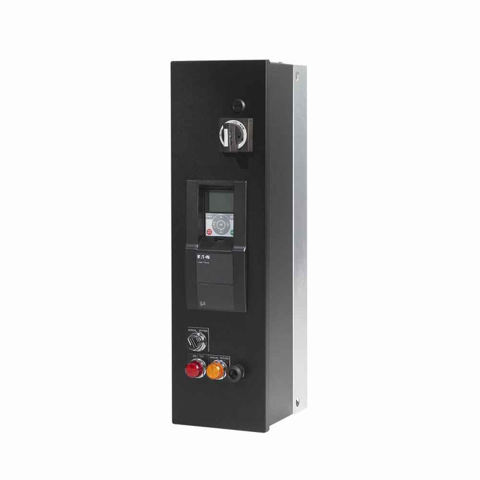 Eaton HMX4D6A1NAPEP3L3 H-Max Drive, 1 hp, 4.6A, 208V, IntelliDisconnect NEMA Type 1, No brake chopper, Software A, Options: Output contractor, Fused drive isolation, Pilot lights, Frame size 4