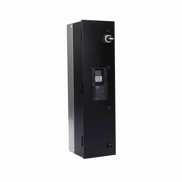 Eaton HMX34AG03821-N H-Max variable frequency drive, 25 hp, 38A, 380-480V, Open NEMA Type 1 IP21, No brake chopper, Software A, Three-phase, Graphical panel keypad, EMC C2 input, Frame size 6