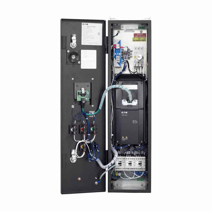 Eaton HMX7D6B4NA H-Max Drive, 2 hp, 7.5A, 480V, IntelliDisconnect NEMA Type 12, No brake chopper, Software A, Frame size 4 Eaton HMX7D6B4NA H-Max Drive, 2 hp, 7.5A, 480V, IntelliDisconnect NEMA Type 12, No brake chopper, Software A, Frame size 4