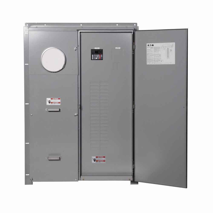 Eaton HP404040SHPVCSR house panel, 400A, Aluminum, No bypass, NEMA 3R, Underground, 22 kAIC, Lug landings for compression, lugs not included, CSR2200, Surface mounting, Circuits:40, Sockets:1, Spaces:40, CSR, Ring, Type BR breakers, 120/240V, 4306