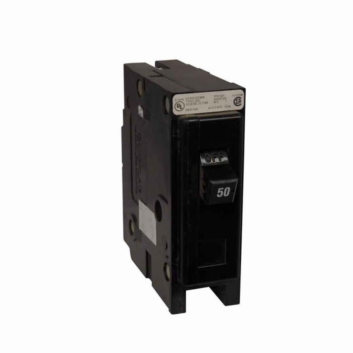 Eaton HQP1055R3 Quicklag Industrial Thermal-Magnetic Circuit Breaker, HQP, 120/240V, 55A, Plug-On, Single-pole, 3 kAIC