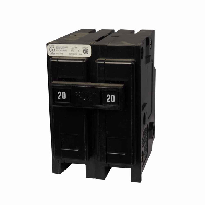 Eaton HQP2025H Quicklag Industrial Circuit Breaker, 25A, Two-pole, 240V, 10 kAIC, Thermal-Magnetic, Fixed