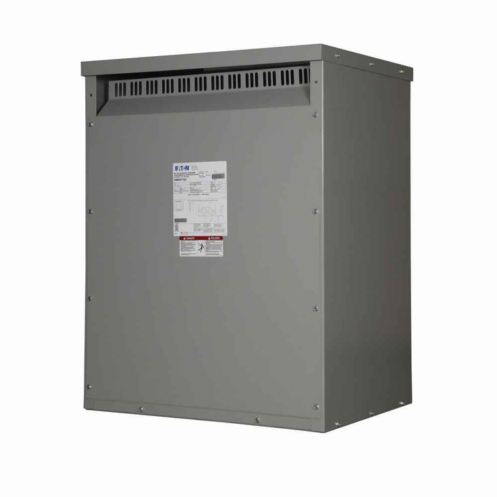 Eaton V44M37T45 General-Purpose Transformer, Dry Type Distribution, DT-3, Three-phase, PV: 440V, Taps: 2 at +2.5% FCAN, 4 at -2.5% FCBN, SV: 380Y/220V, 150°C, 45 kVA, Al windings , Frame: 912B, uses WS38