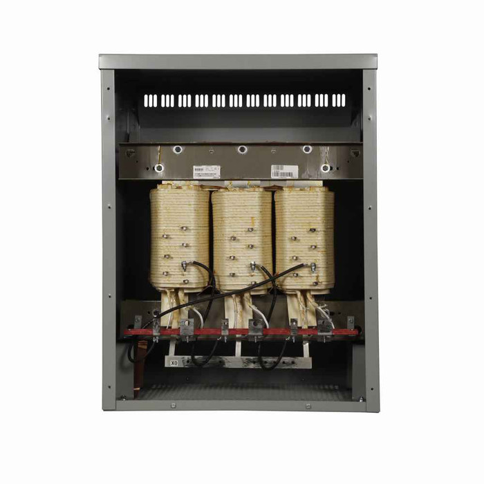 Eaton V48M24B12P General-Purpose Transformer, Dry Type Distribution, DT-3, Three-phase, PV: 480V, Taps: 2 at +2.5% FCAN, 4 at -2.5% FCBN, SV: 240 delta, 80°C, 112.5 kVA , Al windings , Frame: 916A, uses WS19
