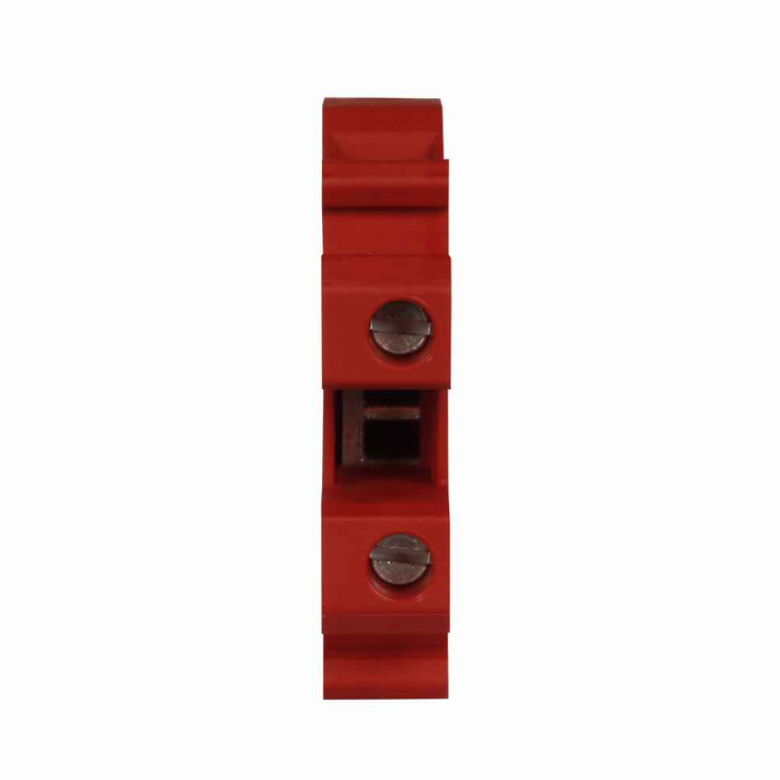Eaton XBUT10RD XB IEC terminal block, 10.2 mm Screw connection single level-through-feed, Red, 12 AWG/2.5 mm2 maximum wire, IEC 800V, EN 700V, UL 600V, IEC #26-12 AWG, EN #26-12 AWG, UL #26-12 AWG wire, IEC 32A, EN 22,28A, UL 20A