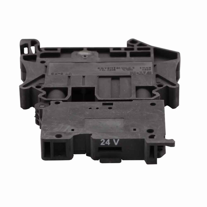 Eaton XBUT6FBNL24 XB IEC terminal block, Fuse Terminal Blocks with LED 12-30V, 1-2.5 mA, Black, 8 AWG/6 mm2 maximum wire