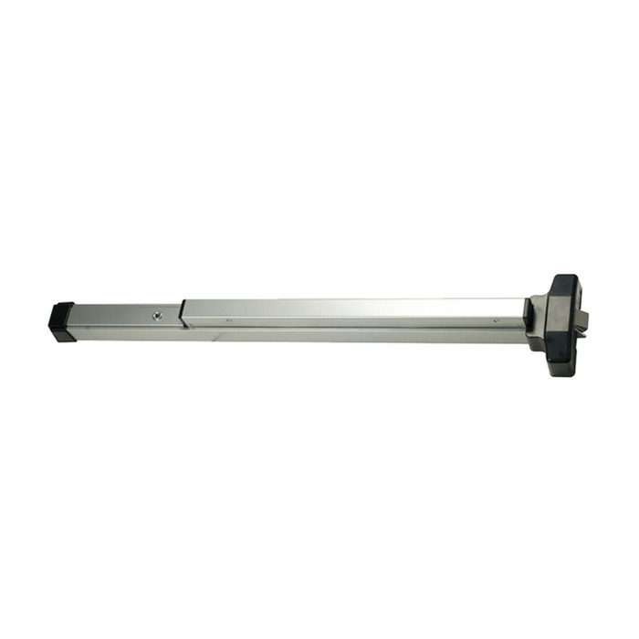 Falcon 19-R Series Grade 1 Rim Exit Device, Exit Only, Narrow Stile, 36-Inch, 628 Aluminum Anodized Finish — side profile view