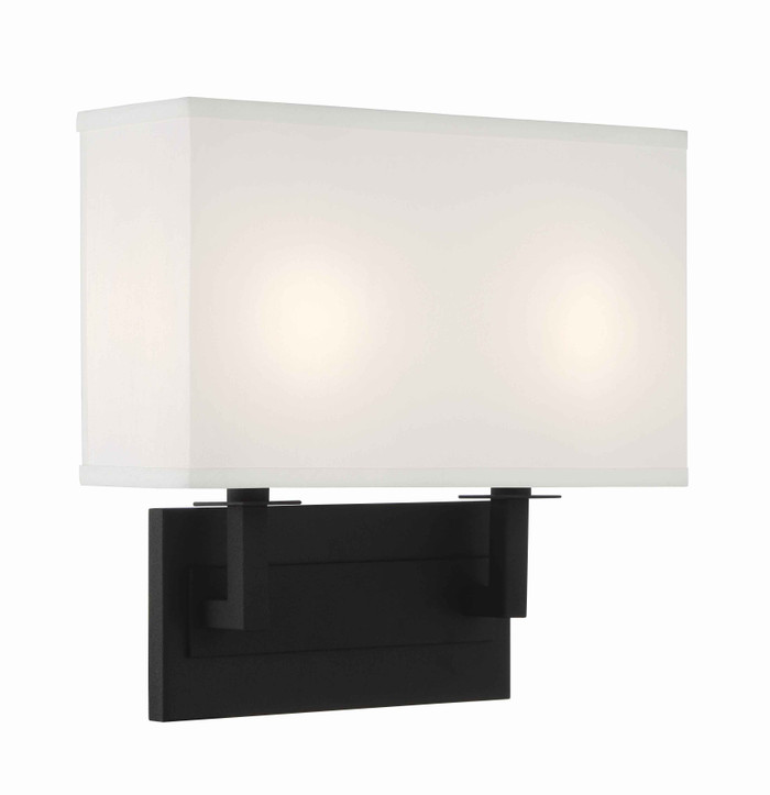 Crystorama Crystorama DUR-A3542 Durham 2 Light Sconce CRY-DUR-A3542