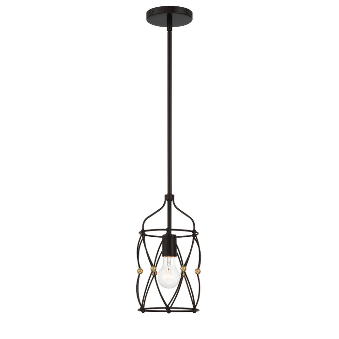 Crystorama ZUC-A9031 Zucca 1 Light Mini Pendant