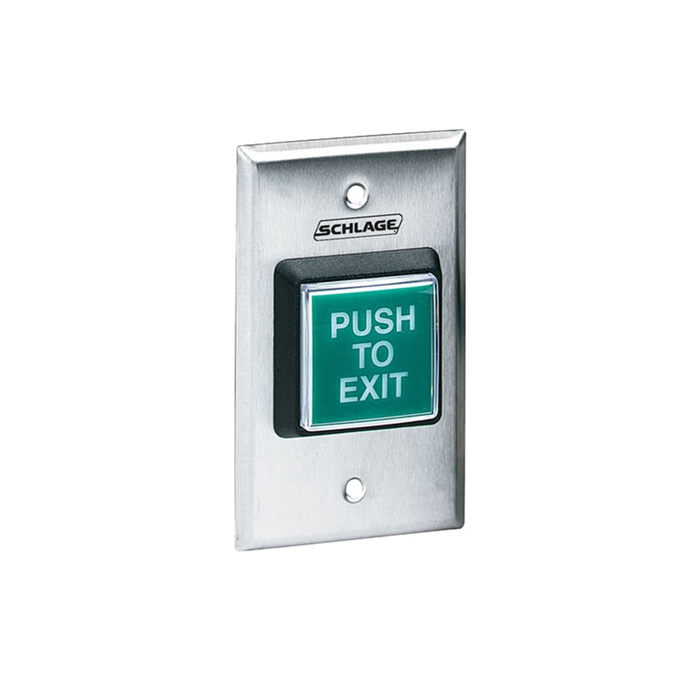 Schlage Electronics 709 Series 2" Square - Illuminated, Green, Two LEDs, Red and Green, Dual Voltage