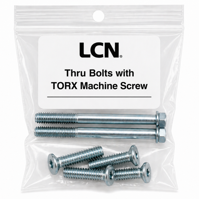 LCN 4110-TBTRX Thru Bolts with TORX Machine Screw Pack - Installation Hardware Kit