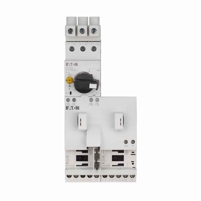 Eaton XTFRP63BCC XT IEC motor control, UL 508 Type F - XT IEC FVR Combination Motor Controller, 0.63A, 45 mm Frame size, 415V 50 Hz, 480V 60 Hz coil,1NO-1NC auxilary contact