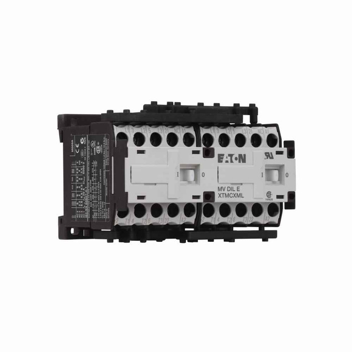 Eaton XTMR6A21N XT IEC mini contactor, 6.60A, 400 Vac, 50 Hz, 2NO-2NO, 6.60A, 45 mm mini, 50 Hz, 0.25, 0.75, 1/ 1.5, 2, 3, 3 hp (1/3PH @115, 200, 230/200, 230, 460, 575 V), Three-pole, Screw terminals, Full voltage non-reversing mini contactor