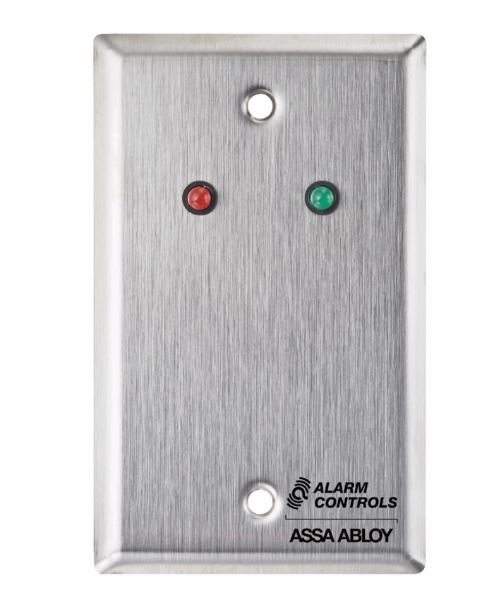 Alarm Controls  RP-09  Series - Single Remote Station Wall Plate with LED Status Indicator