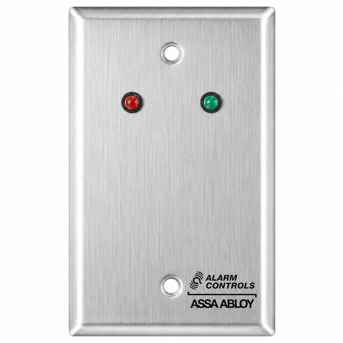 Alarm Controls RP-09 Series - Single Remote Station Wall Plate with LED Status Indicator