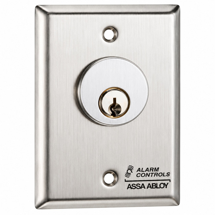 Alarm Controls MCK-4 Series - Mortise Cylinder Single Gang Station