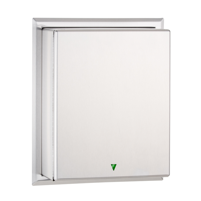 Bobrick B-29744 Automatic, Universal Semi-Recessed Roll Towel Dispenser Equipped with Intuitive LED Light