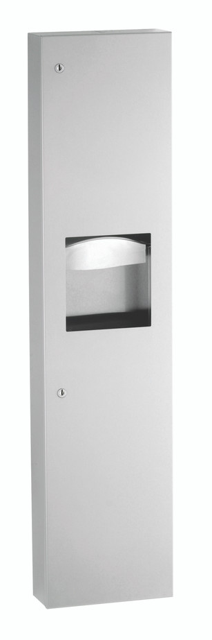 Bobrick B-380349 Surface-Mounted Paper Towel Dispenser/Waste Receptacle