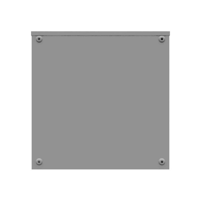Milbank 181812-SC3R 18x12x18 Screw Cover Type 3R UL Listed Steel Knockouts ANSI 61 Gray Quad D Knockout For Lock Emboss Mounting Holes In Back