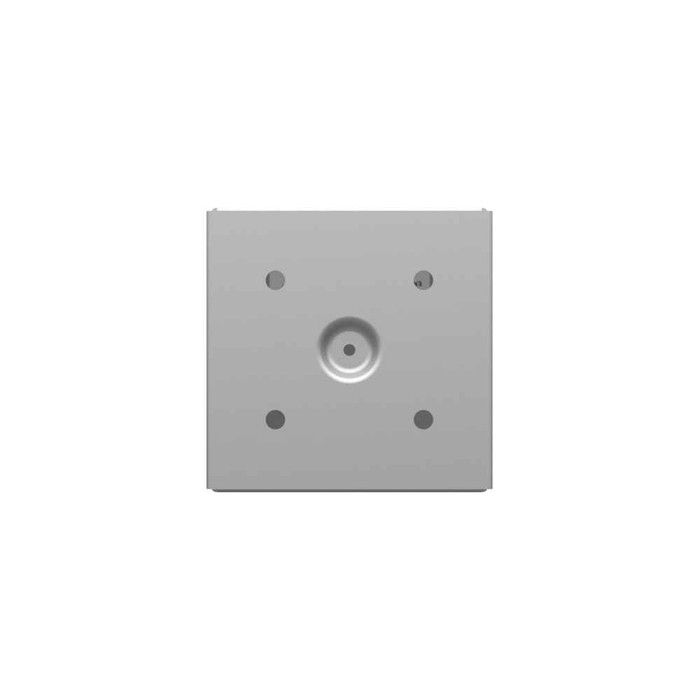 Milbank 444-SC1-NK-NP 4X4X4 Screw Cover Type 1 UL Listed Steel No Knockouts No Paint Cover With Teardrop Slots Mounting Holes In Back
