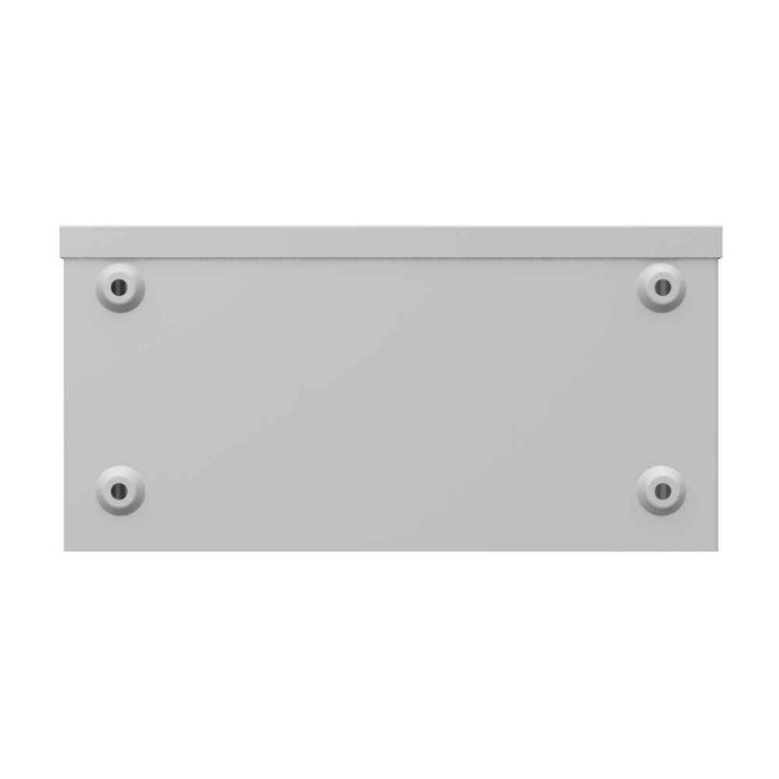 Milbank 6612-GSC3R 6x12x6 Screw Cover Wireway Type 3R UL Listed Steel Knockouts ANSI 61 Gray Quad D Knockout For Lock