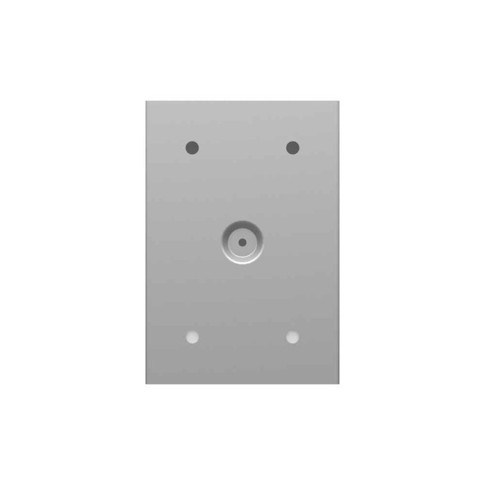 Milbank 464-SC1-NK-NP 6x4X4 Screw Cover Type 1 UL Listed Steel No Knockouts No Paint Cover With Teardrop Slots Mounting Holes In Back