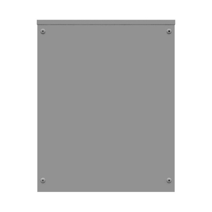 Milbank 243012-SC3R 30x12x24 Screw Cover Type 3R UL Listed Steel Knockouts ANSI 61 Gray Quad D Knockout For Lock Emboss Mounting Holes In Back