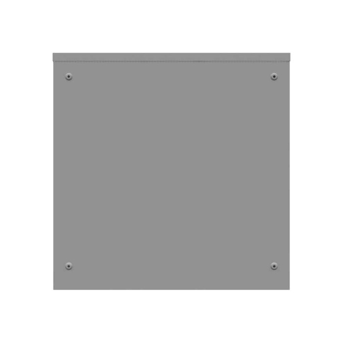 Milbank 30306-SC3R 30x6x30 Screw Cover Type 3R UL Listed Steel Knockouts ANSI 61 Gray Quad D Knockout For Lock Emboss Mounting Holes In Back