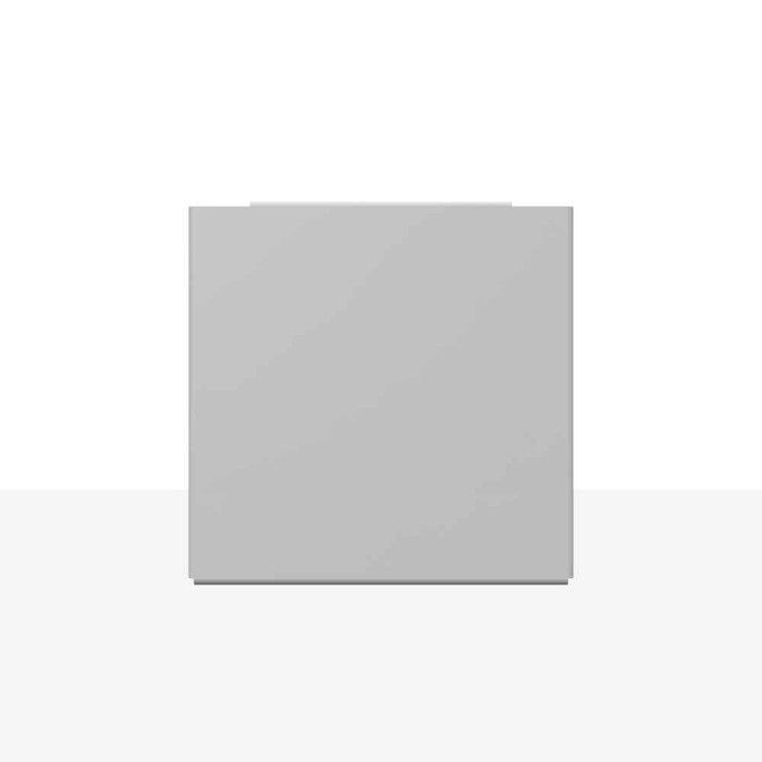 Milbank 44GEU-NK-NP Wireway Universal End Type 1 4X4 Screw Cover No Paint Steel No Knockouts