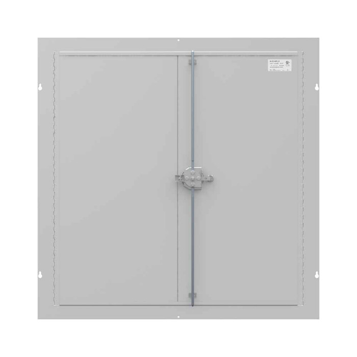 Milbank 3636TSC Surface Mount Cover Type 1 36x36 Screw Cover ANSI 61 Gray Steel Hinged Door Key Locking Slam Latch
