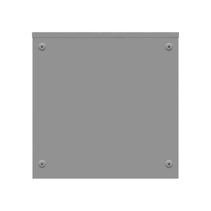Milbank 30308-SC3R-NK 30x8x30 Screw Cover Type 3R UL Listed Steel No Knockouts ANSI 61 Gray Quad D Knockout For Lock Emboss Mounting Holes In Back