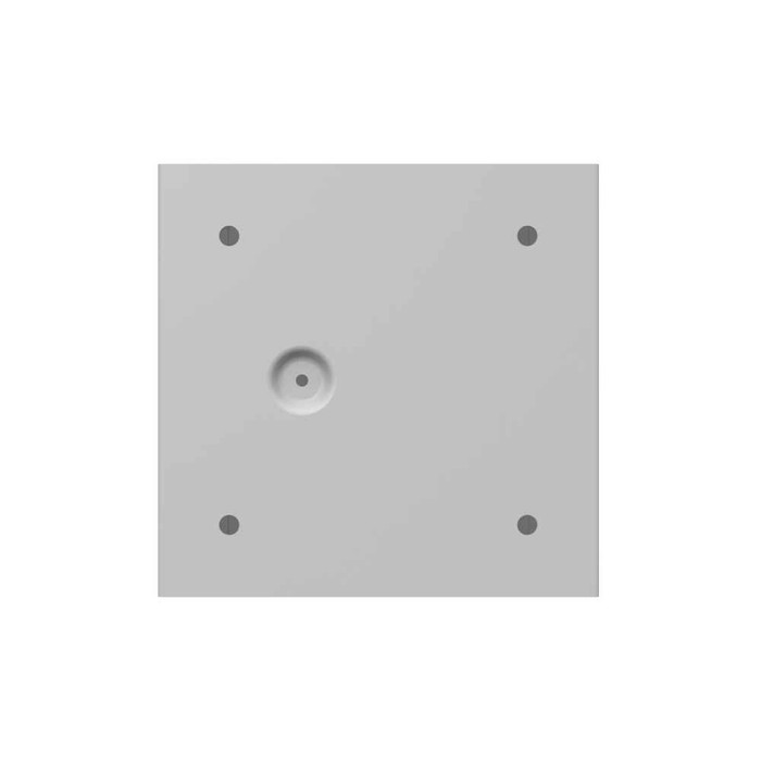 Milbank 663-SC1-NK 6x3x6 Screw Cover Type 1 UL Listed Steel No Knockouts ANSI 61 Gray Cover With Teardrop Slots Mounting Holes In Back
