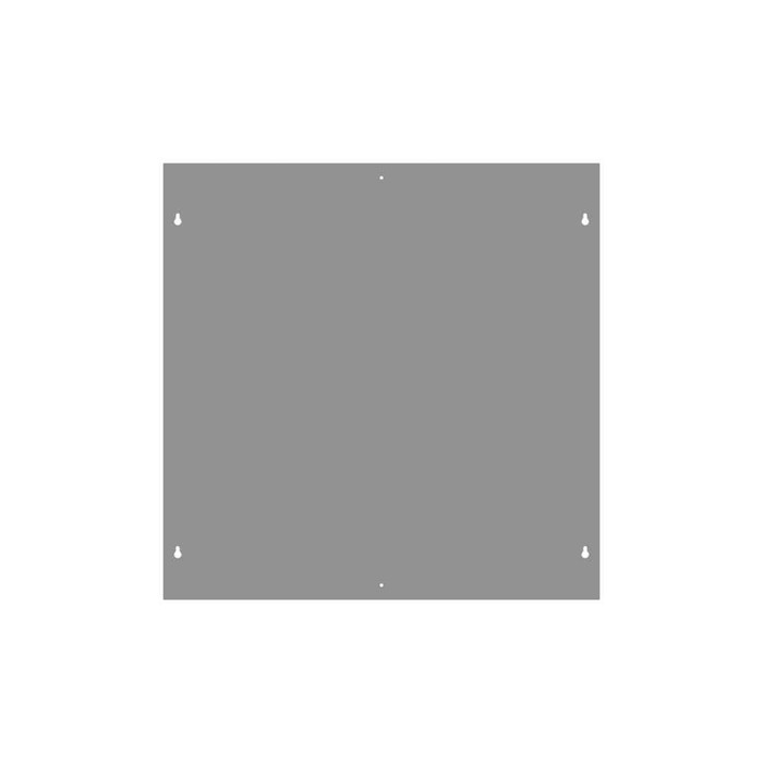 Milbank 3030FLC Blank Flush Cover Type 1 30x30 Screw Cover ANSI 61 Gray Steel Flange 3/4 Inch On All Sides