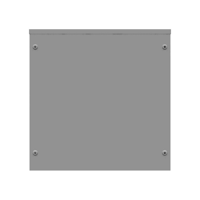 Milbank 242412-SC3R 24X12x24 Screw Cover Type 3R UL Listed Steel Knockouts ANSI 61 Gray Quad D Knockout For Lock Emboss Mounting Holes In Back