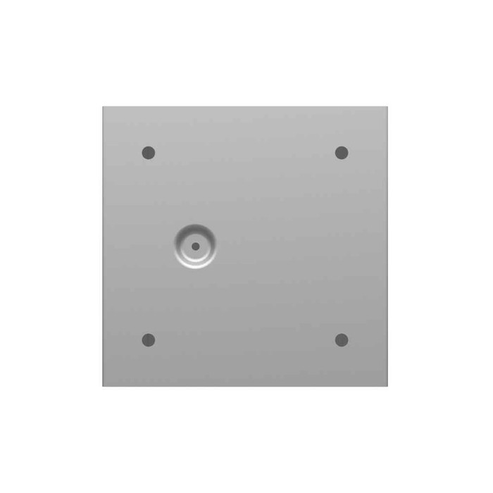 Milbank 663-SC1-NK-NP 6x3x6 Screw Cover Type 1 UL Listed Steel No Knockouts No Paint Cover With Teardrop Slots Mounting Holes In Back