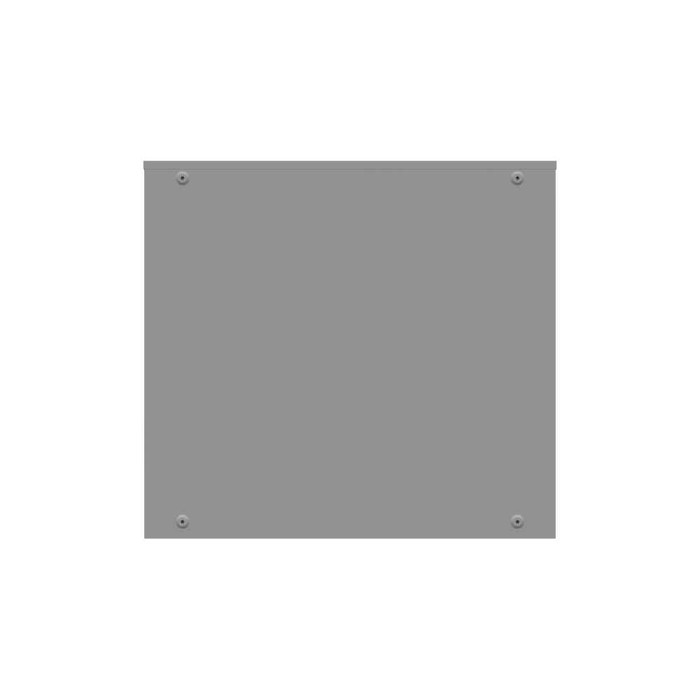 Milbank 484412-CT3R 48x12x44 Hinge Cover Type 3R Steel No Knockouts ANSI 61 Gray Double Doors Padlocking 3 Point Handle Back Panel Weld Studs Drip Shield No Center Post