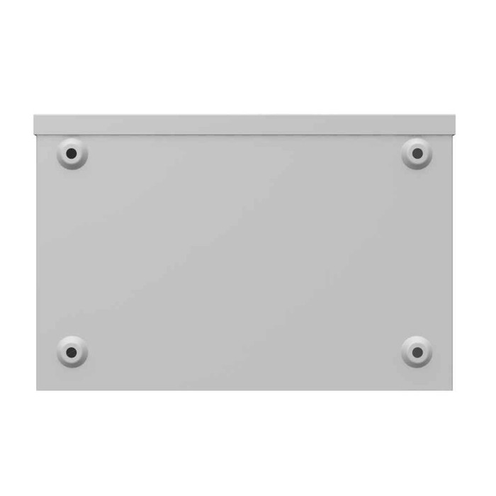 Milbank 8812-GSC3R 8x12x8 Screw Cover Wireway Type 3R UL Listed Steel Knockouts ANSI 61 Gray Quad D Knockout For Lock