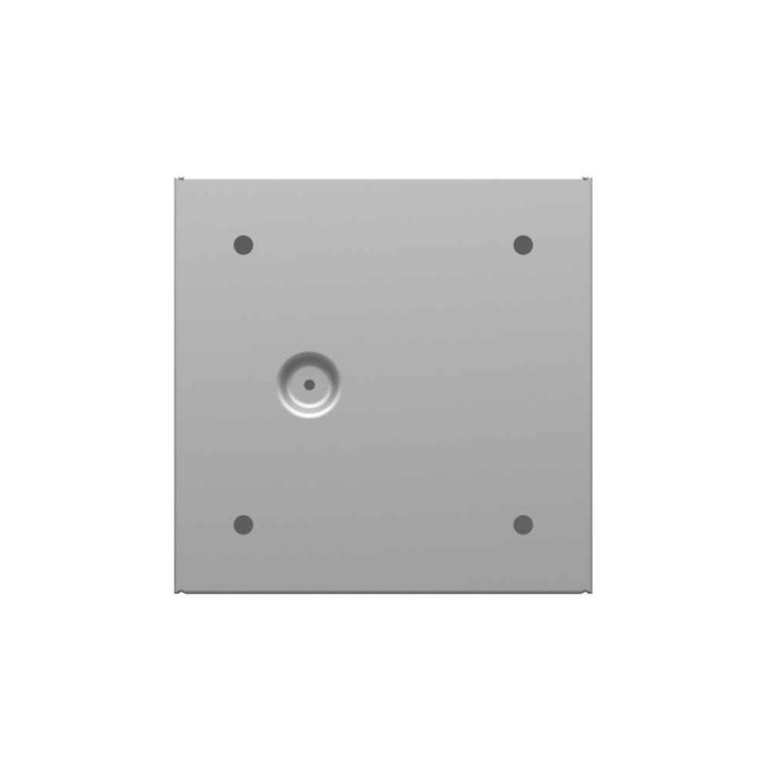 Milbank 664-SC1-NP 6x4X6 Screw Cover Type 1 UL Listed Steel Knockouts No Paint Cover With Teardrop Slots Mounting Holes In Back