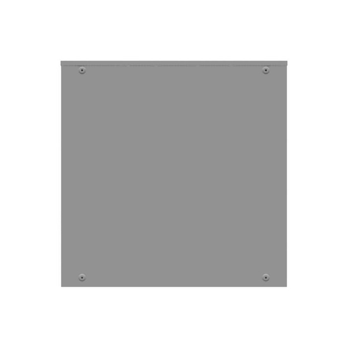 Milbank 484812-CT3R 48x12x48 Hinge Cover Type 3R Steel No Knockouts ANSI 61 Gray Double Doors Padlocking 3 Point Handle Back Panel Weld Studs Drip Shield No Center Post